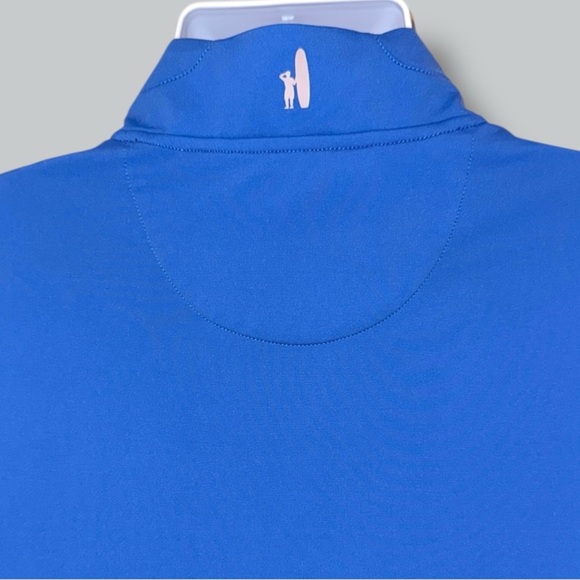 Johnnie-O Performance Quarter Zip Pullover Men’s Medium Blue Motion JMKO100300 - Picture 7 of 14